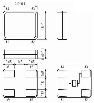 Chart - ECS CDX-1983 Quartz Crystal